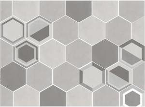 Laying Configuration (Alternative 3 - Mix of dModesto Perla, dModesto Grigio, dModesto Charcoal, dModesto Mix) 138x187