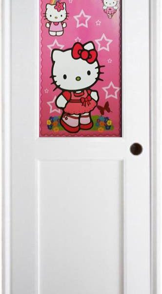 Pintu PVC + 1/2 kaca