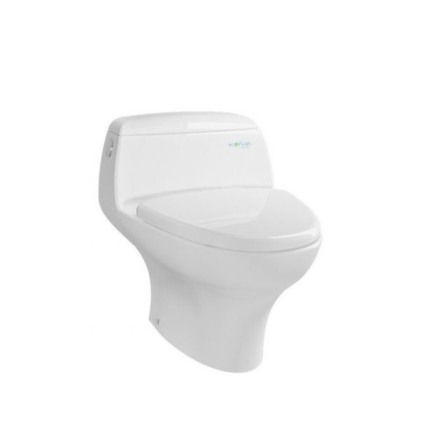 4.5 / 3 L Dual Flush  Solid Duroplast Seat & Cover  Bowl Shape: Elongated